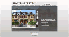 Desktop Screenshot of hotelarruebo.net
