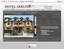 Tablet Screenshot of hotelarruebo.net